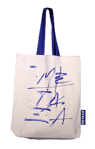 Greek typography cotton bag