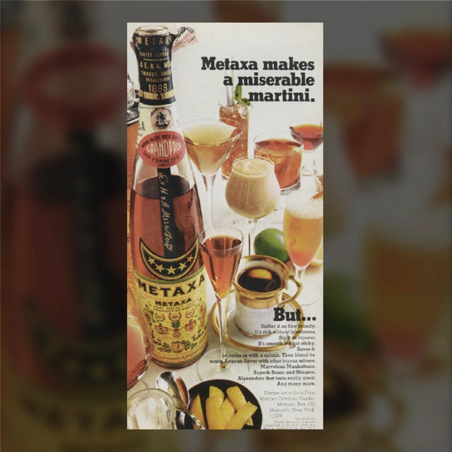 Poster from 1980s - METAXA