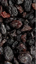 Photo of black raisins